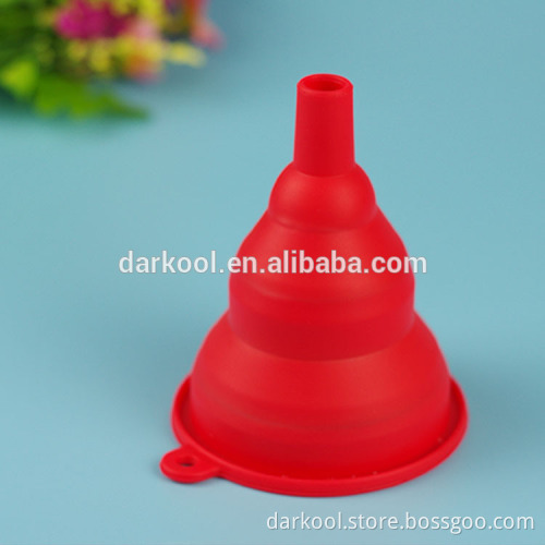High quality kitchenware multifunction silicone funnel silicone oil foldable funnel silicone rubber funnel